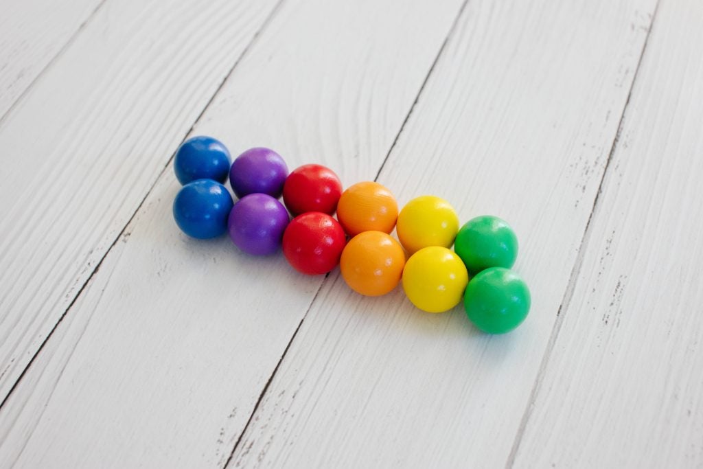 12 Pc Rainbow Replacement Ball Pack - Little Whispers