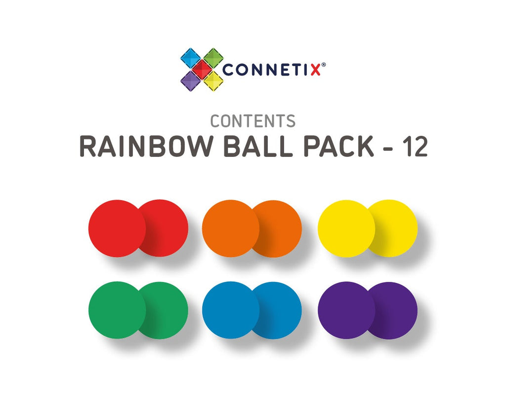 12 Pc Rainbow Replacement Ball Pack - Little Whispers