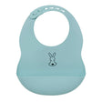 Nattou Silicone Light Blue Baby Bib - Little Whispers