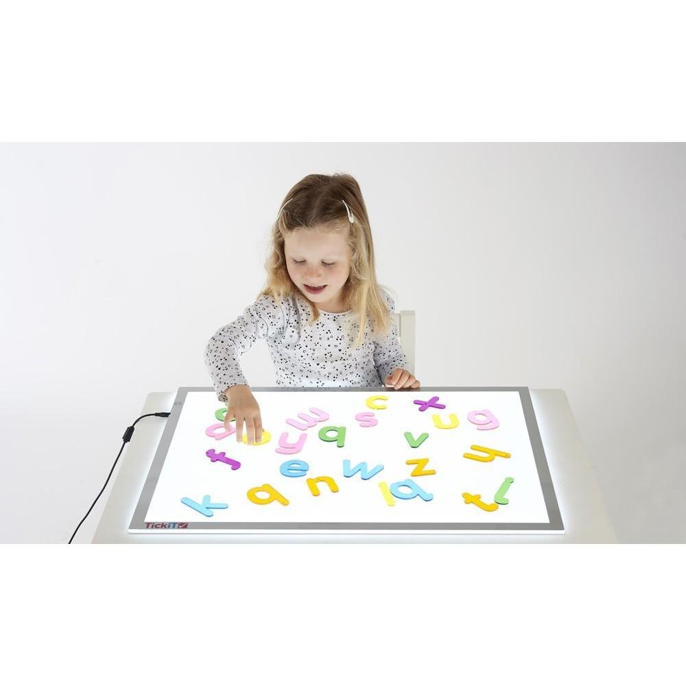 TickiT Rainbow Letter – 26 Bunte Alphabet-Buchstaben Klein, Je 7 Cm, Für Lernspiele & Dekoration