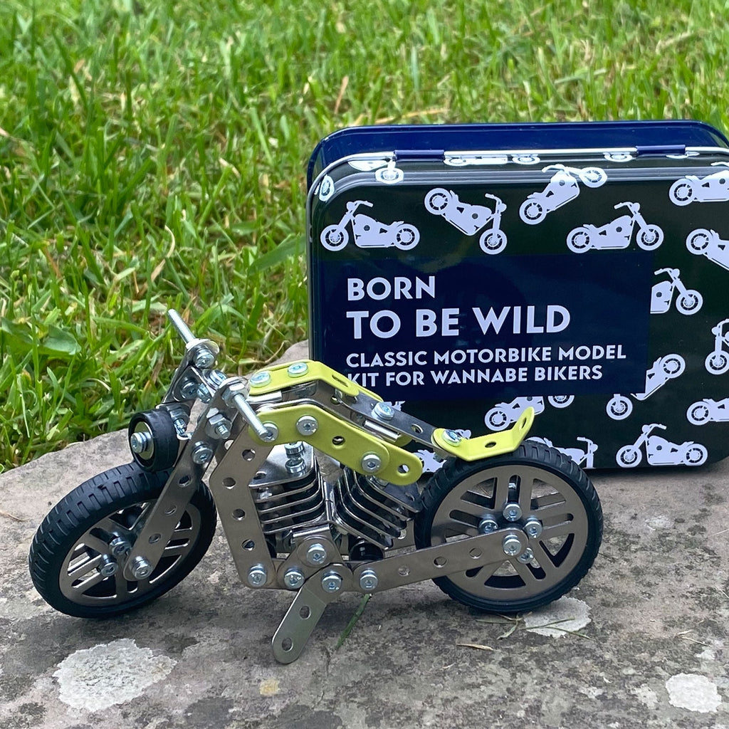 Apples To Pears Gift In A Tin Born to be Wild Bike Construction - Little Whispers