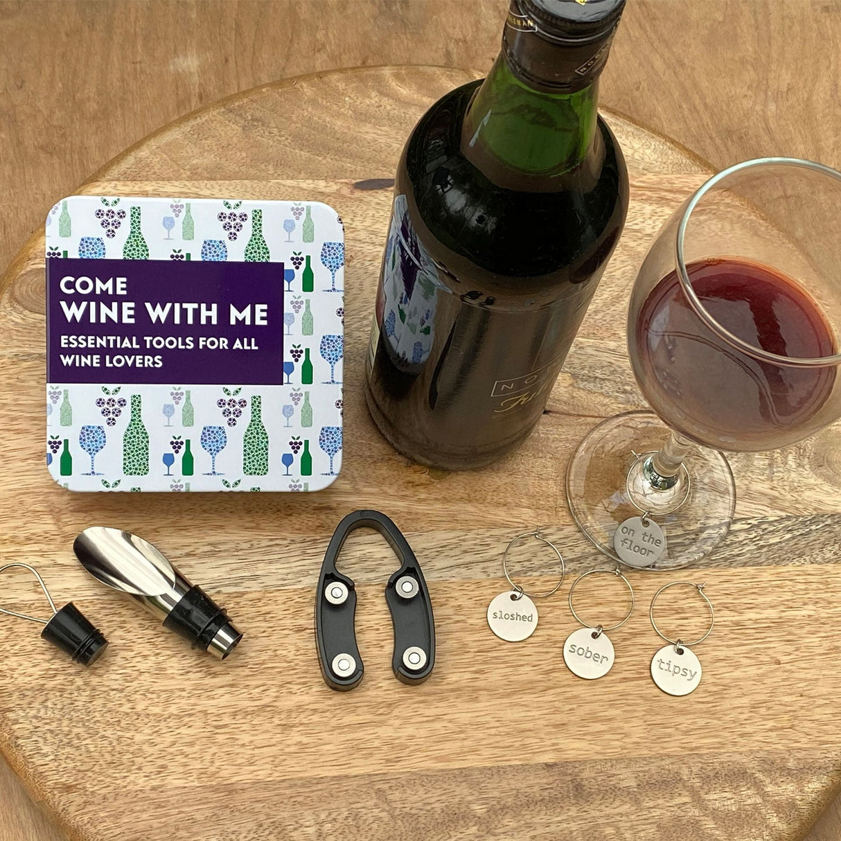 Apples To Pears Gift In A Tin FOR GROWN UPS COME WINE WITH ME TIN - Little Whispers