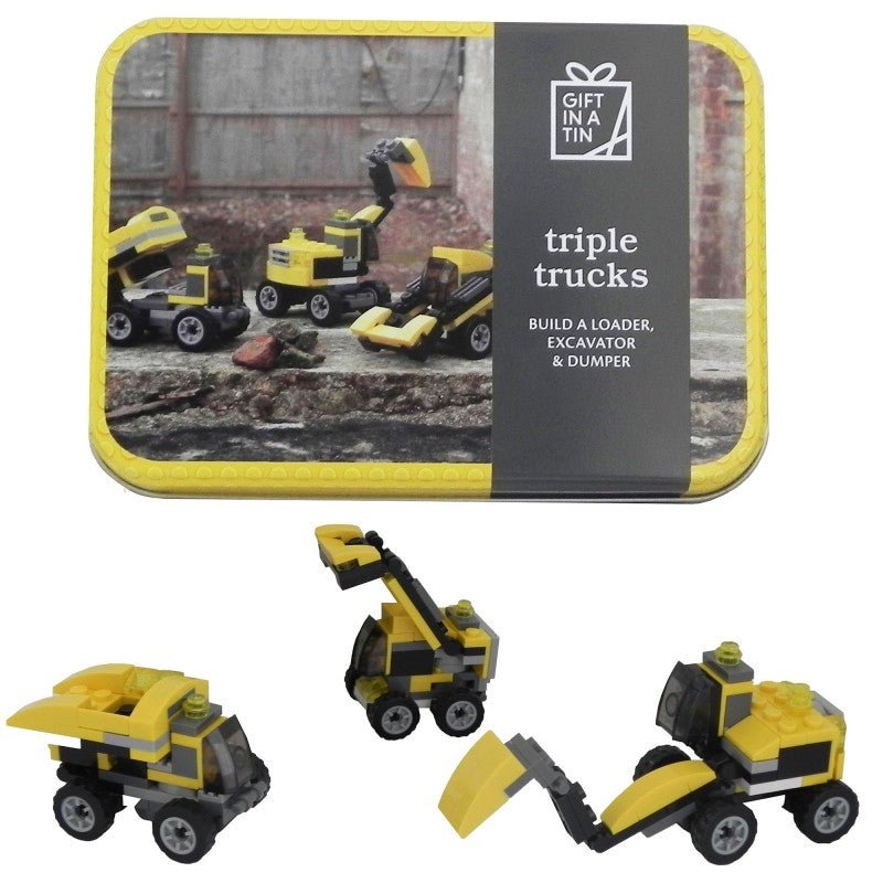 Apples To Pears Gift In A Tin Triple Trucks - Little Whispers