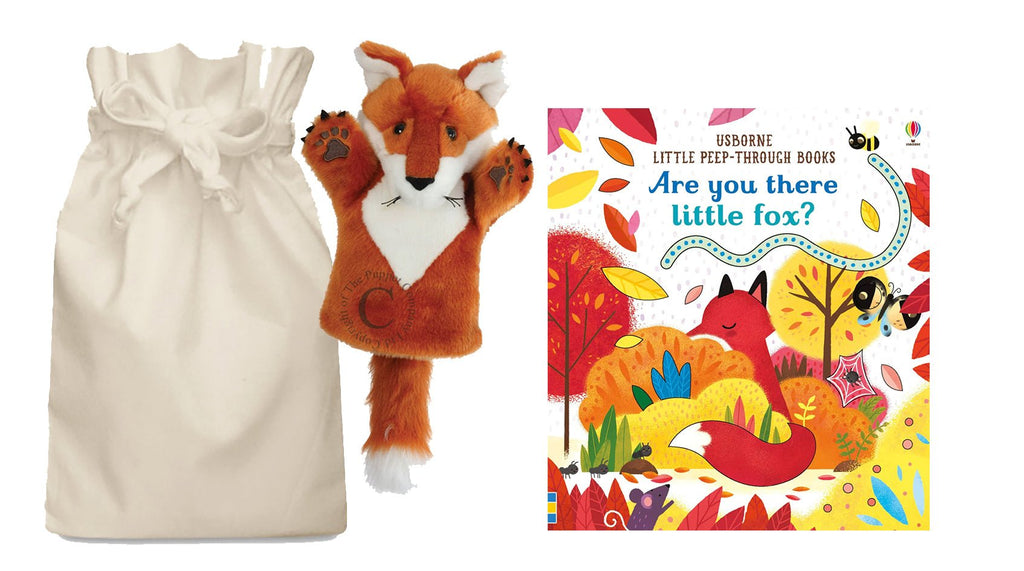 Are You There Little Fox Story Sack with Hand Puppet - Little Whispers