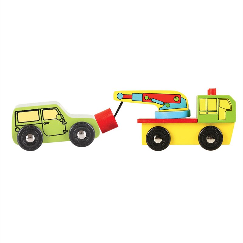 Bigjigs Wooden Vehicle Pack (9pcs) - Little Whispers