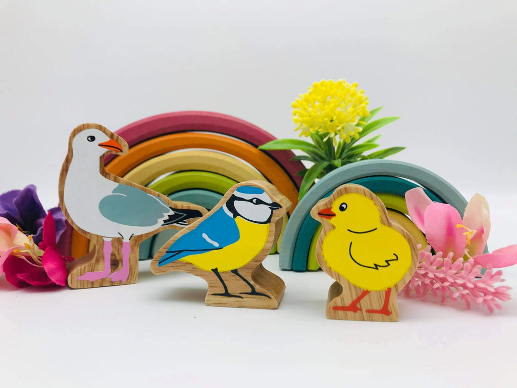 Bird Sounds Story Sack with Lanka Kade Wooden Animals - Little Whispers