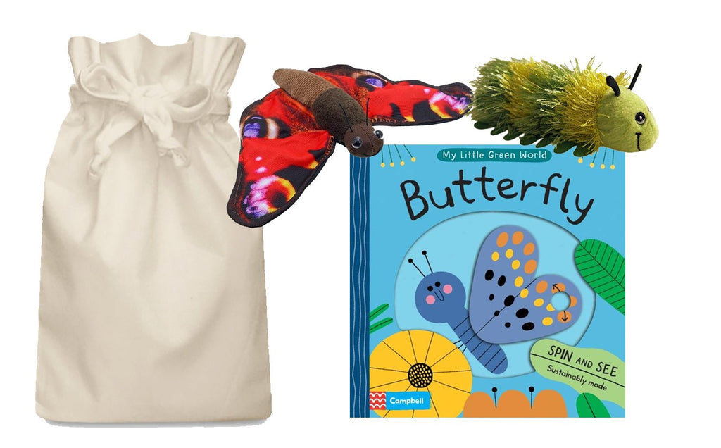 Butterfly Story Sack with Puppet Company Finger Puppets - Little Whispers
