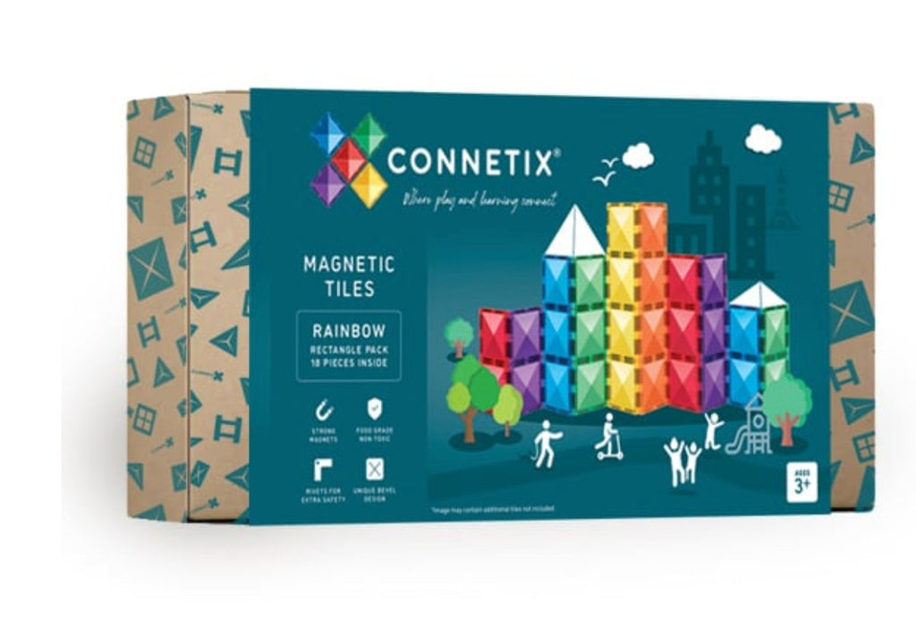 Connetix Rainbow Rectangle Pack 18 pc - Little Whispers