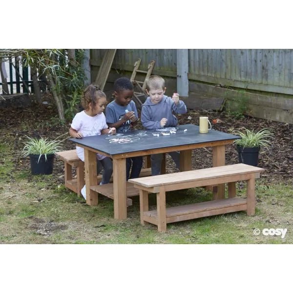 Cosy Chalkboard Table And Bench Set (Direct Shipping Item) - Little Whispers