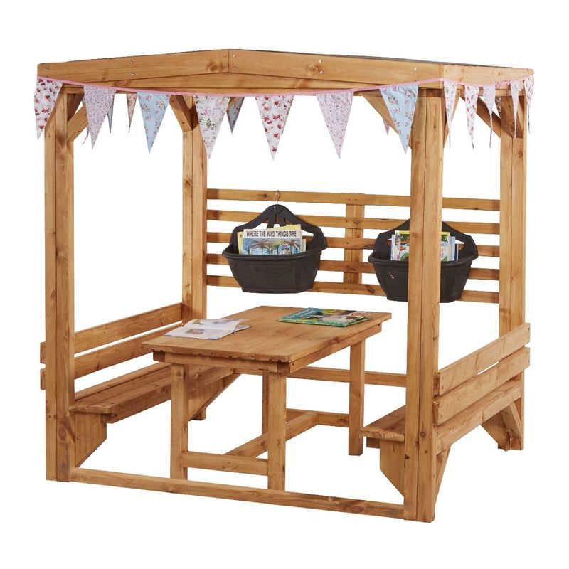 Cosy Chatty Shelter With Table & Benches Ks1 (Direct Shipping Item) - Little Whispers