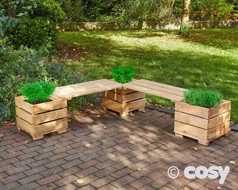 Cosy Corner Planter Bench Set (Direct Shipping Item) - Little Whispers