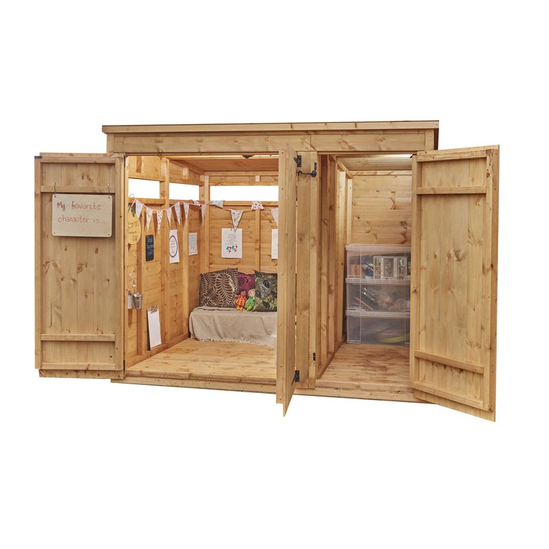 Cosy Curriculum Shed Plus Walk-In Store (Direct Shipping Item) - Little Whispers