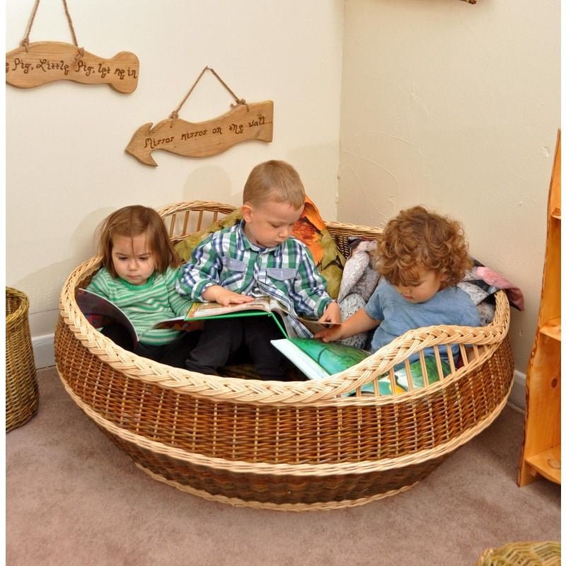 Cosy Giant Book Basket (For 3) (Direct Shipping Item) - Little Whispers