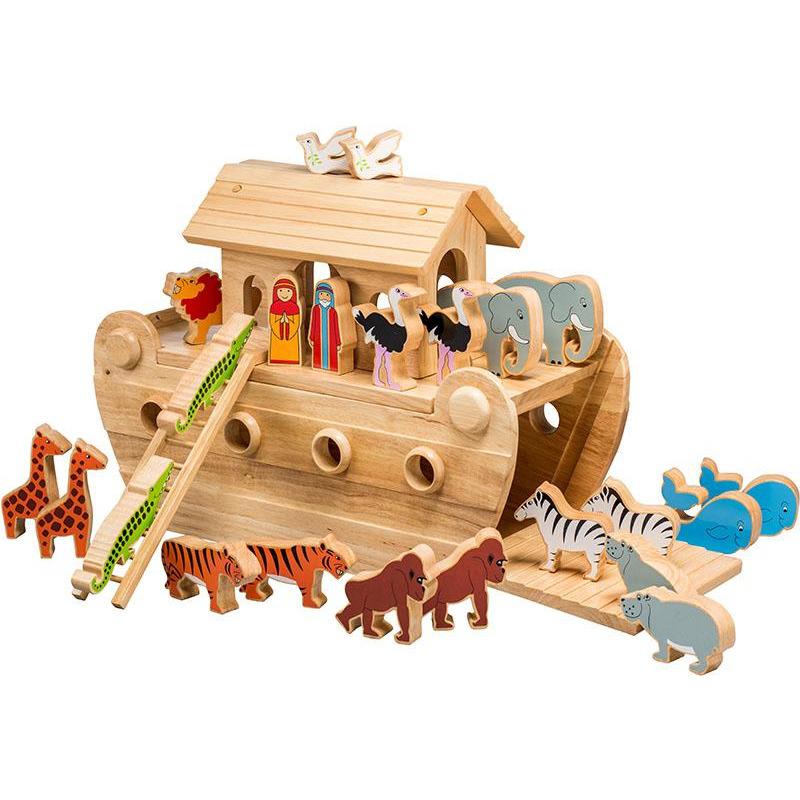 Deluxe Noah's Ark With 24 Colourful Animals - Little Whispers 