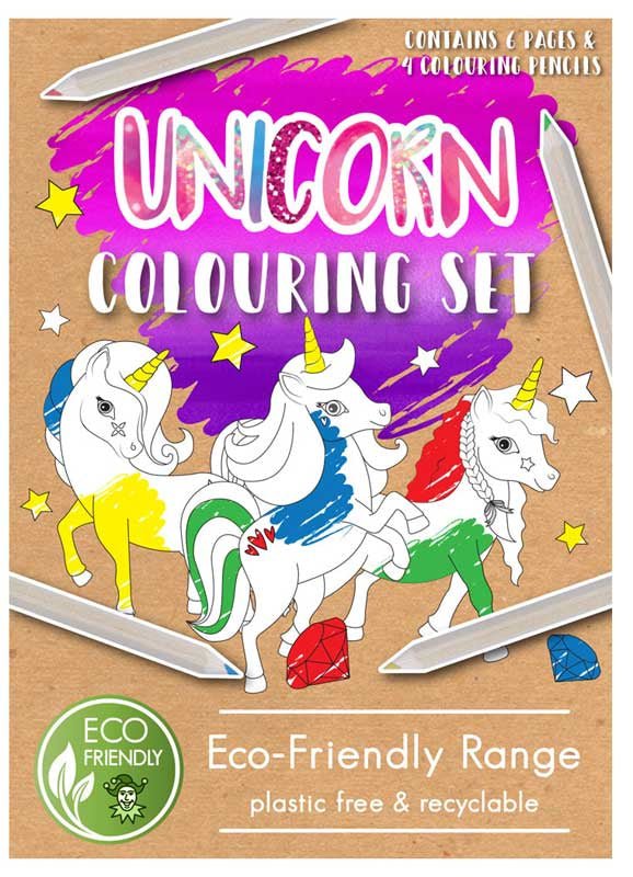 Eco Friendly Unicorn Colouring Set - Little Whispers