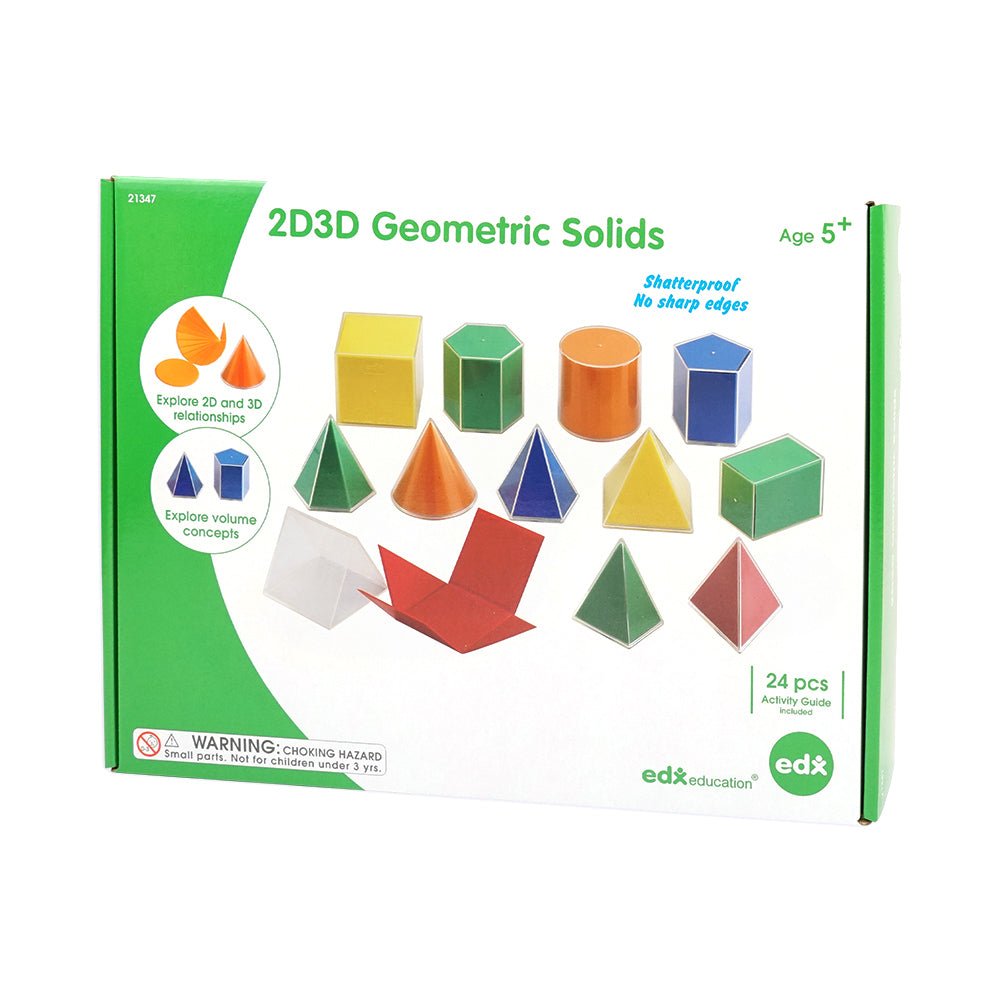 Edx Education Folding Geometric Solids 2D/3D - Pk12 - Little Whispers