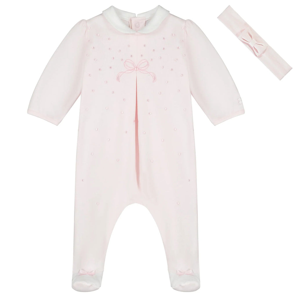 Emile Rose Girls Daphne Pink Sleepsuit 2536PP/23S50 - Little Whispers