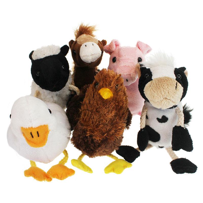 The Puppet Company Farm Animals Set of 6 - Finger Puppets - Little Whispers