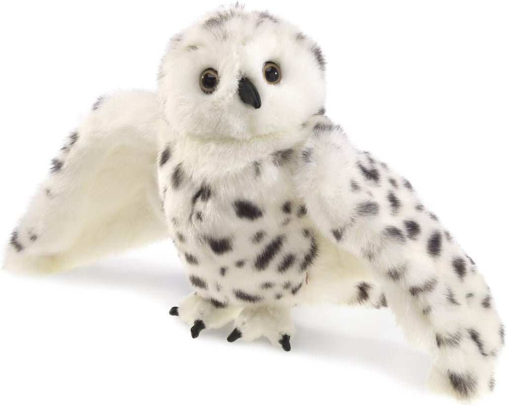 Folkmanis Snowy Owl Hand Puppet (Pre-Order) - Little Whispers