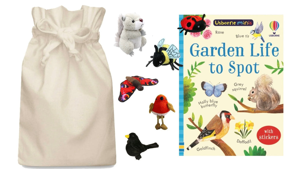 Garden Life to Spot Story Sack with Puppet Company Puppets - Little Whispers