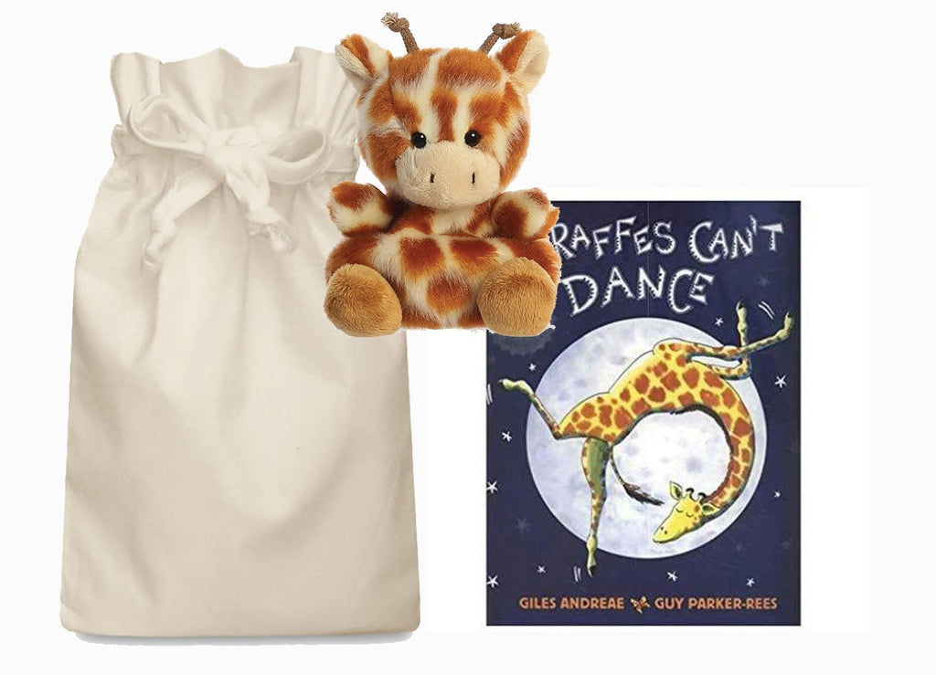 Giraffes Can't Dance Story Sack with Aurora Palm Pal Giraffe - Little Whispers