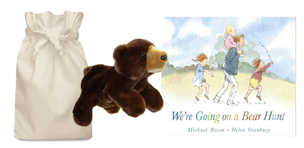 Going on a Bear Hunt Story Sack with Puppet Company Hand Puppet Bear - Little Whispers