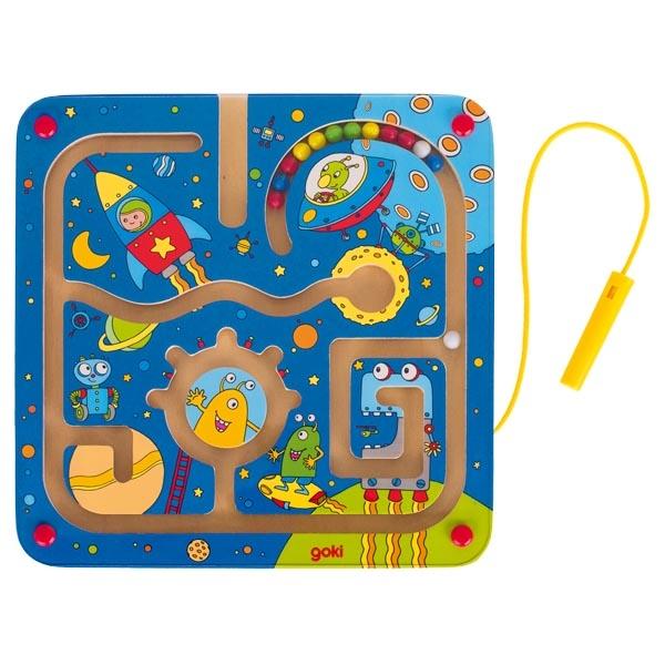 Goki Magnetic maze board Space - Little Whispers