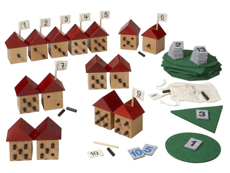 Haba Willy’s Mini Number Houses, Set (Direct Shipping) - Little Whispers