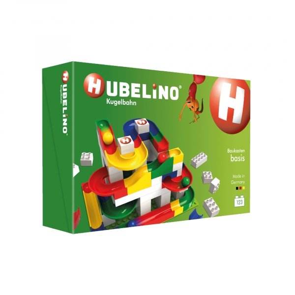 Hubelino Basic Building Box Marble Run, 123 Pieces (Direct Shipping) - Little Whispers