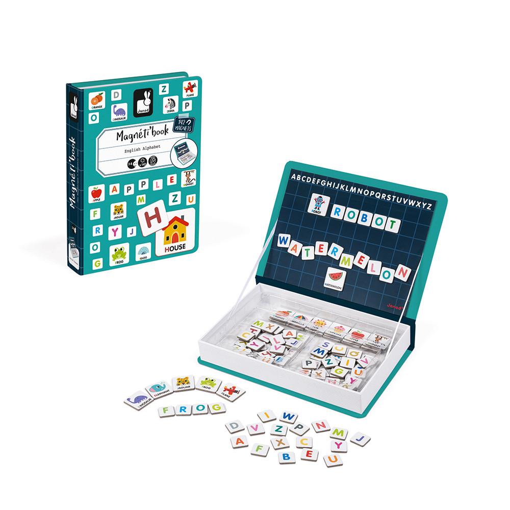 Janod English Alphabet Magnetic Book - Little Whispers