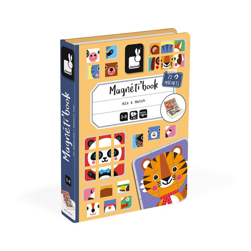 Janod Magnetic book Mix & Match Animals - Little Whispers
