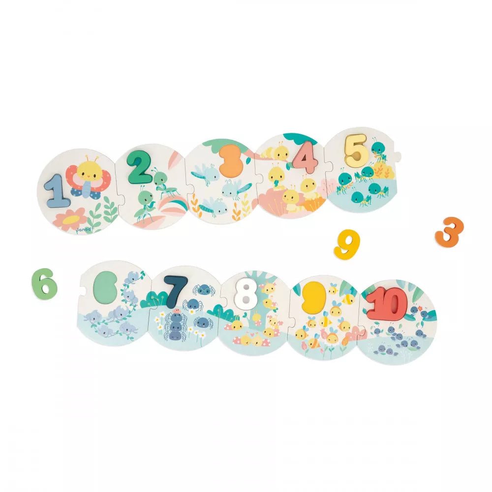 Janod Pure - My First Numbers Puzzle - Little Whispers