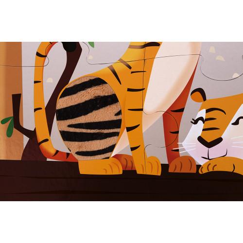 Janod Tactile Puzzle A Day At The Zoo - Little Whispers