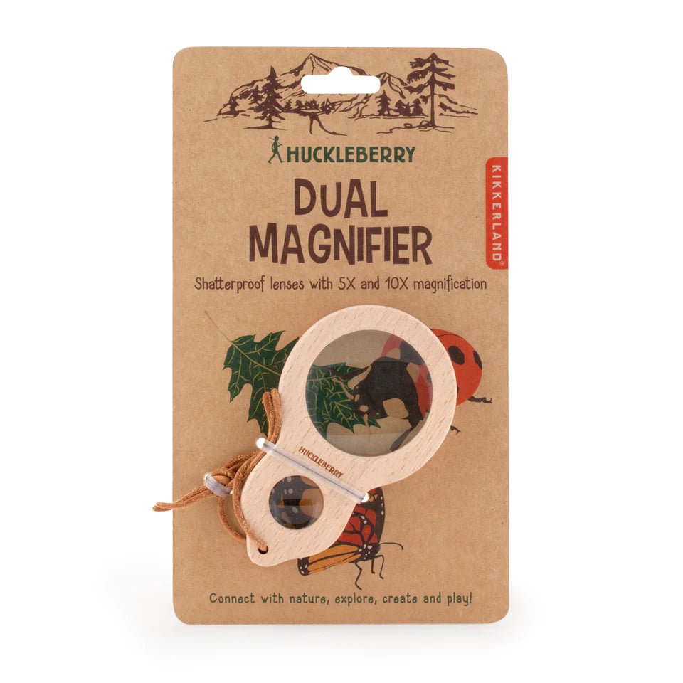 Kikkerland Huckleberry Dual Compact Portable Magnifier - Little Whispers