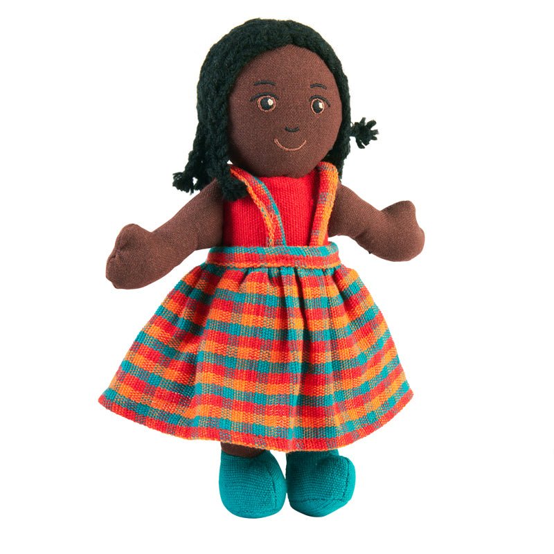 Lanka Kade Girl Doll - Black Skin Black Hair - Little Whispers