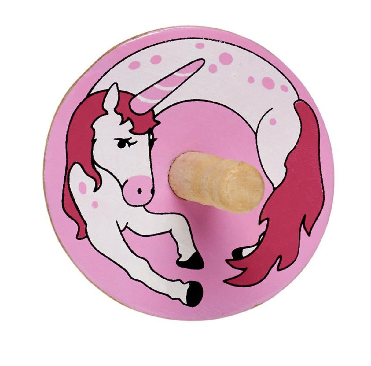 Lanka Kade wooden pink unicorn Spinning Top Little Whispers  Kade Spinning Tops - Little Whispers