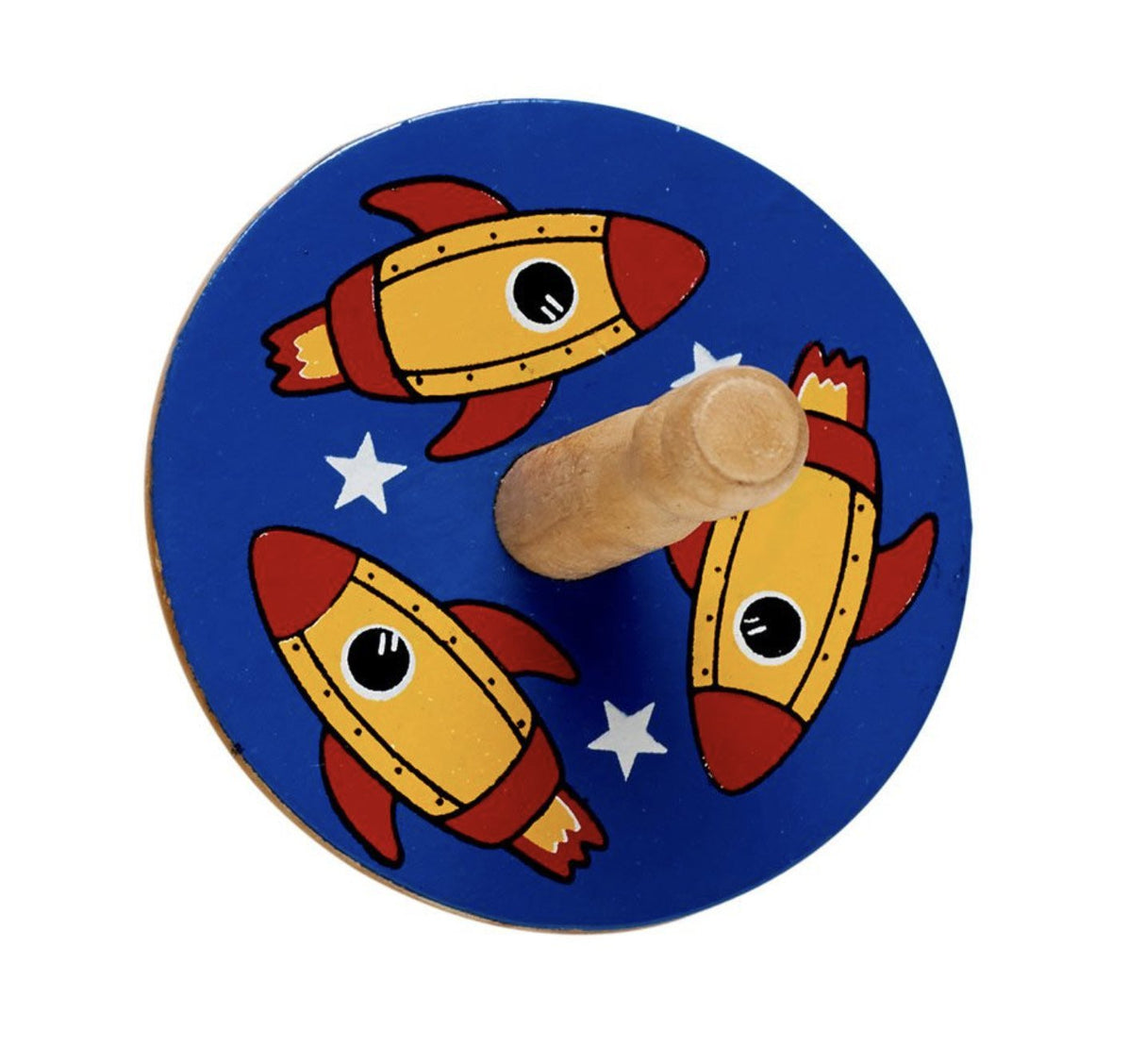 Lanka Kade wooden rocket Spinning Top Little Whispers 