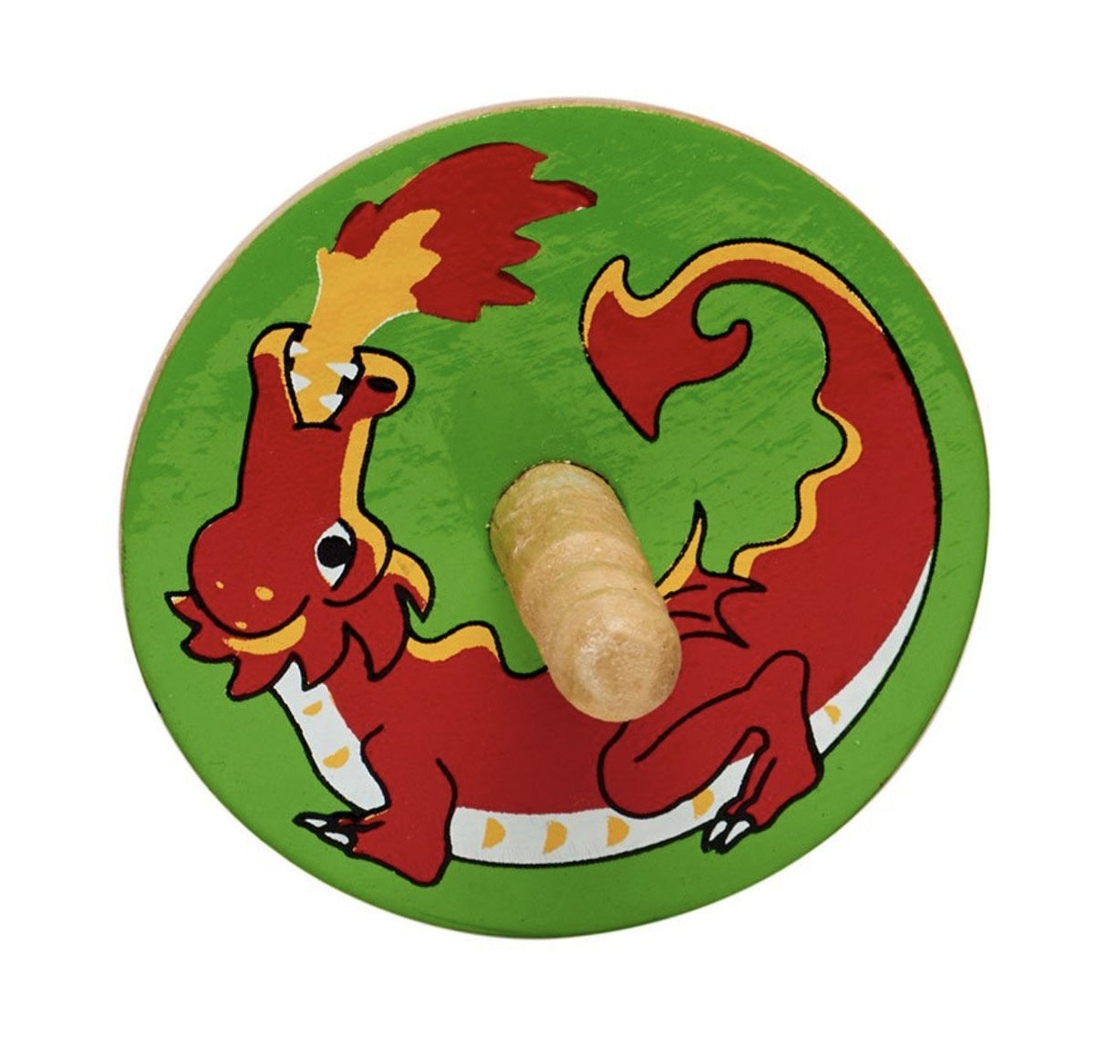 Lanka Kade wooden red dragon Spinning Top Little Whispers 