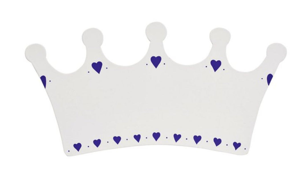 Lanka Kade White Crown Name Plaque - small - Little Whispers