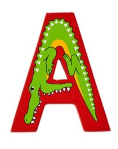 Lanka Kade Wooden Animal Letter A - Little Whispers