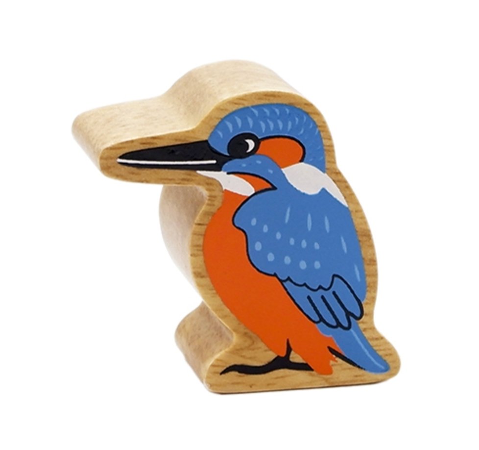 Lanka Kade Wooden Blue Kingfisher - Little Whispers