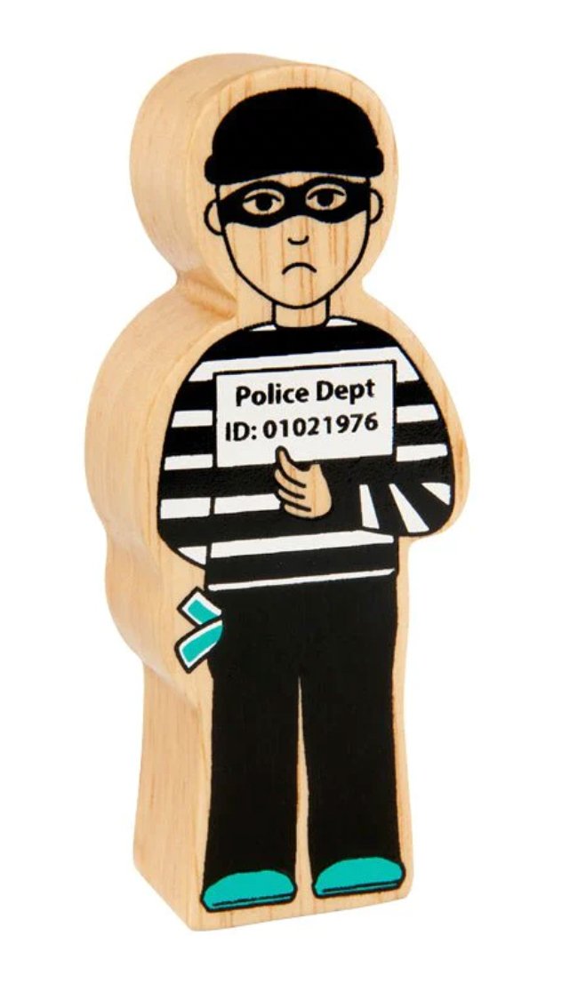 Lanka Kade Wooden Police Scene Characters (Get 1 FREE) - Little Whispers