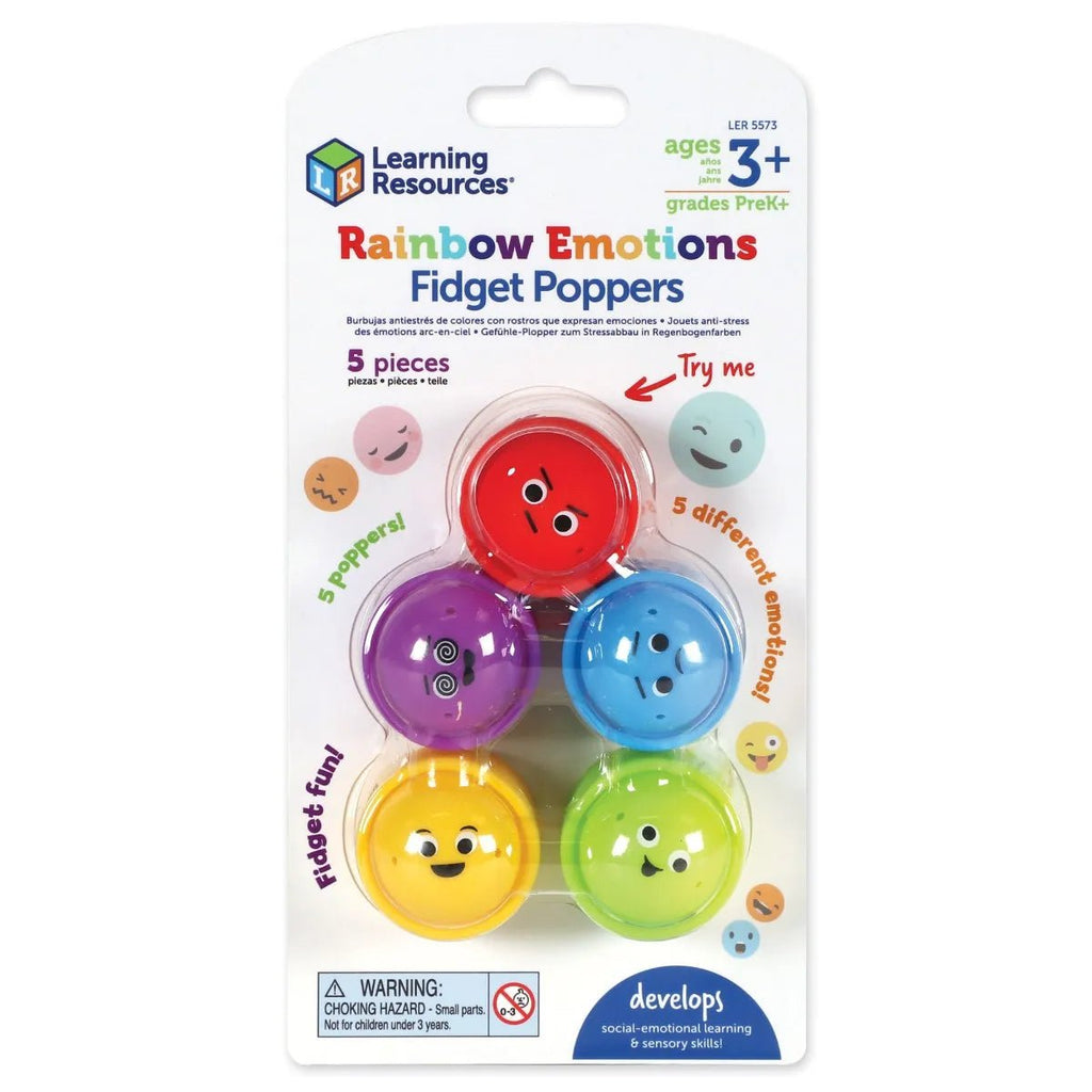 Learning Resources Rainbow Sensory Fidget Poppers - Little Whispers