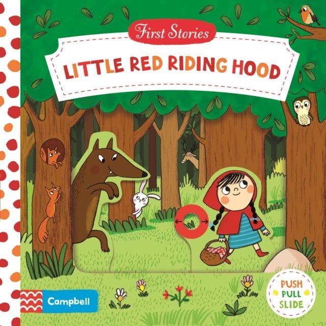 Little Red Riding Hood Push, Pull, Slide Board Book - Little Whispers