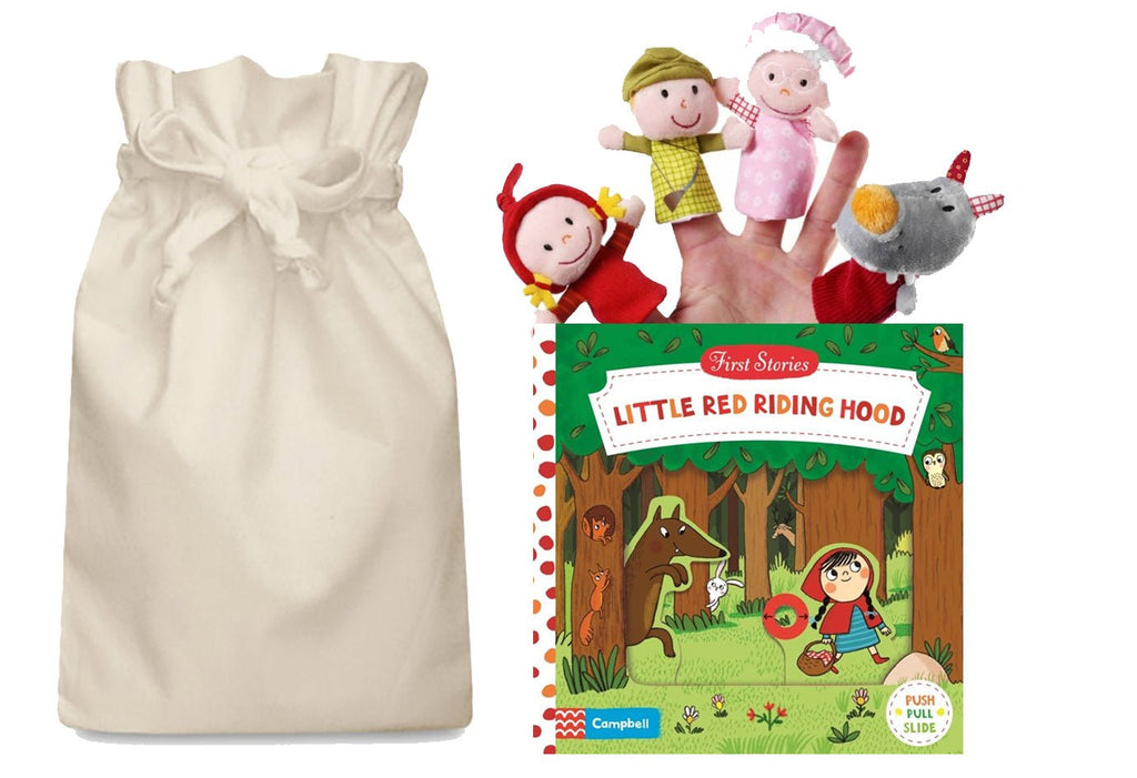 Little Red Riding Hood Story Sack with Lilliputiens Finger Puppets - Little Whispers