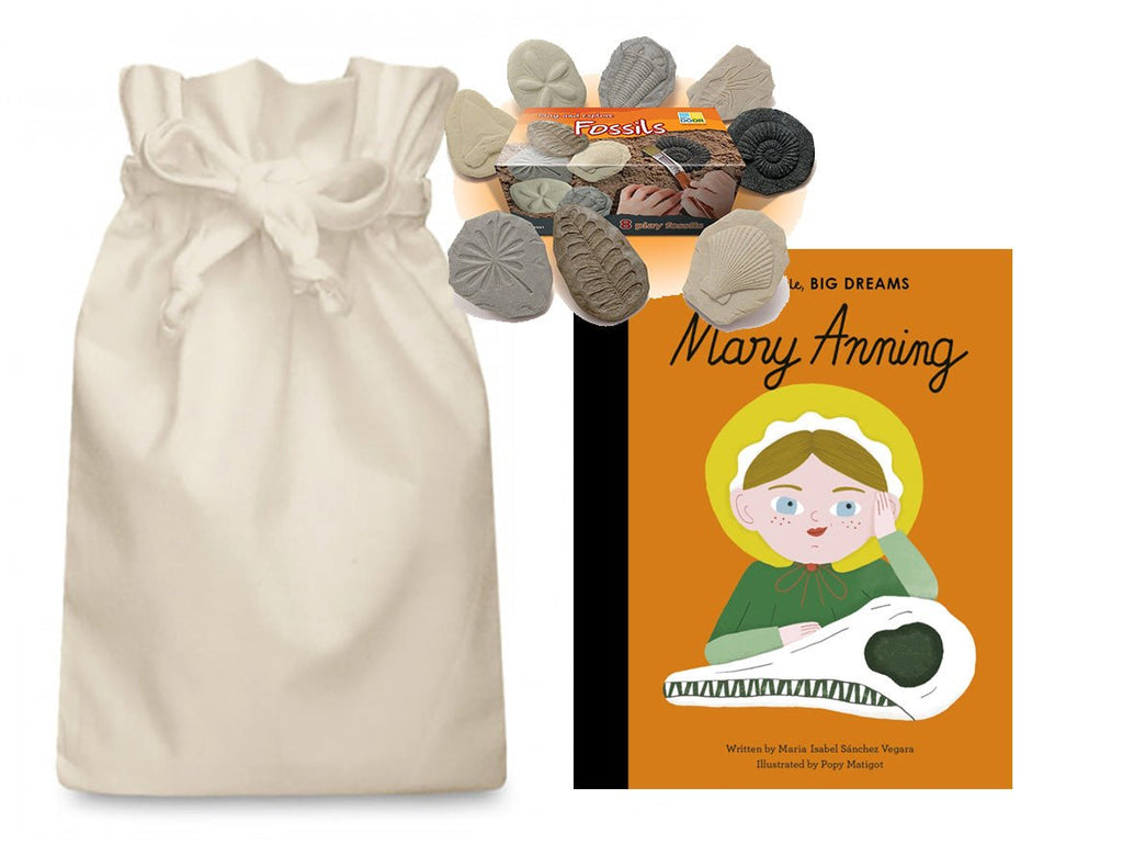 Mary Anning Fossil Hunter Story Sack - Little Whispers