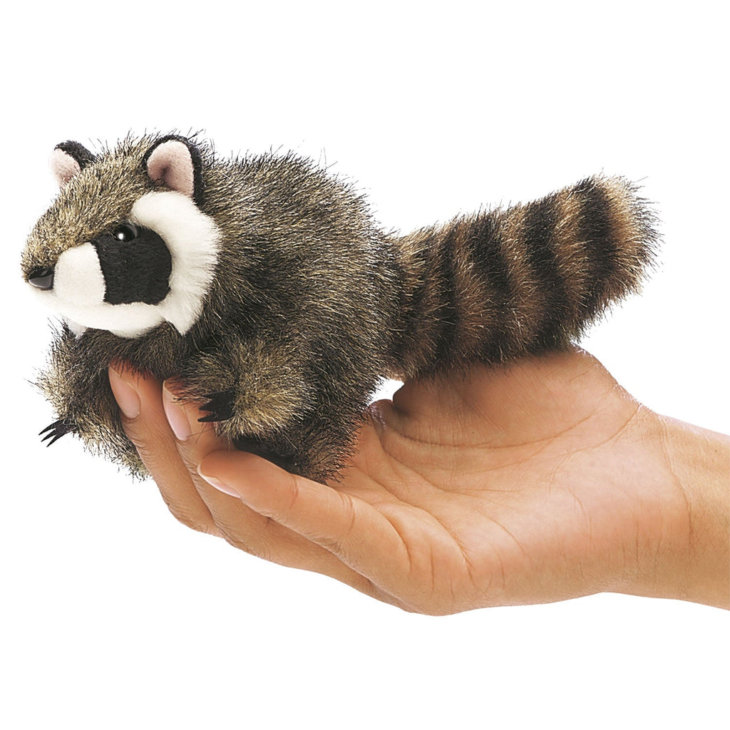Mini Raccoon Finger Puppet - Little Whispers