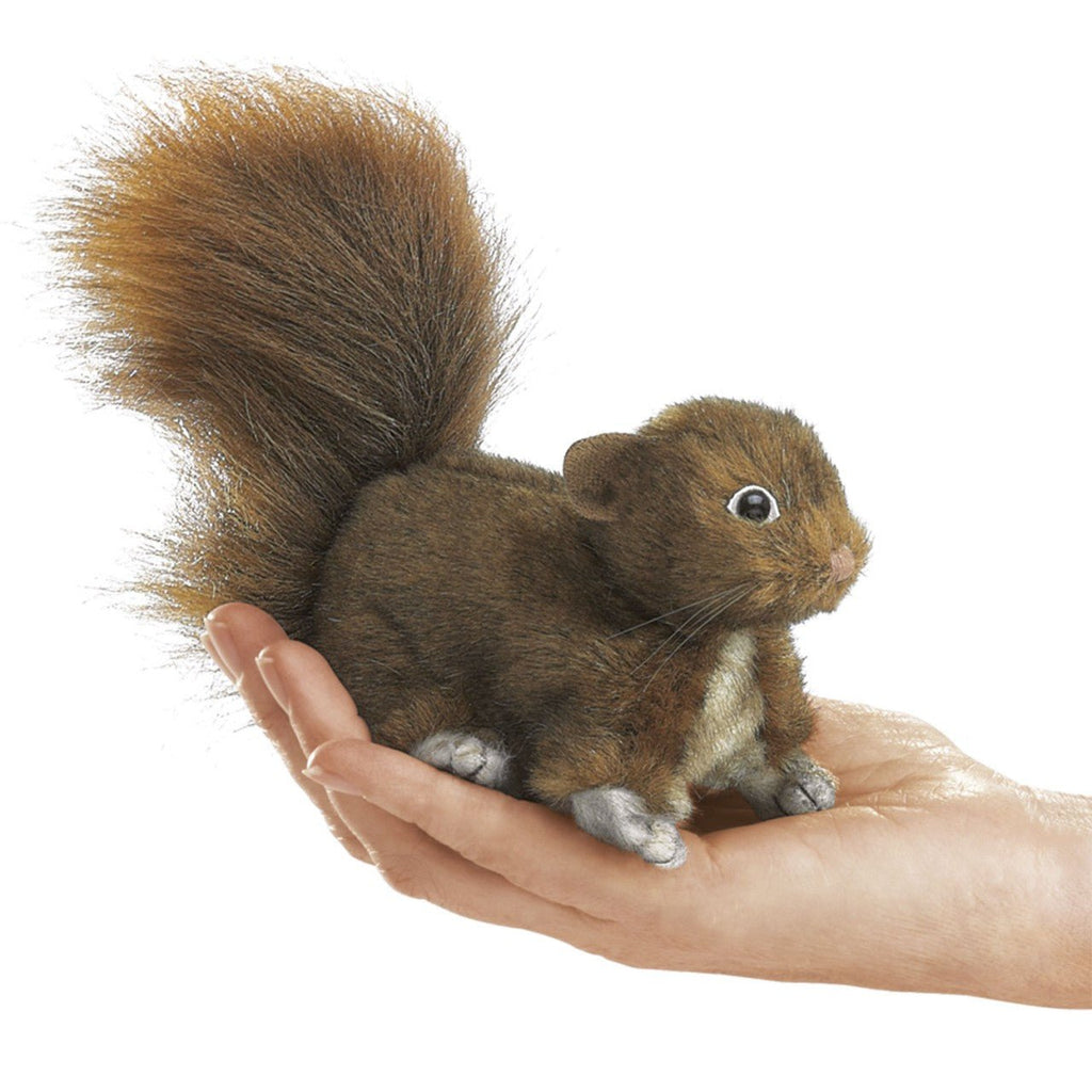 Mini Red Squirrel Finger Puppet - Little Whispers