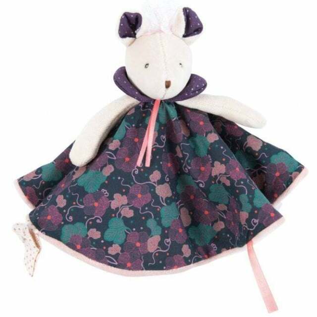 Moulin Roty Purple Mouse Comforter - Little Whispers