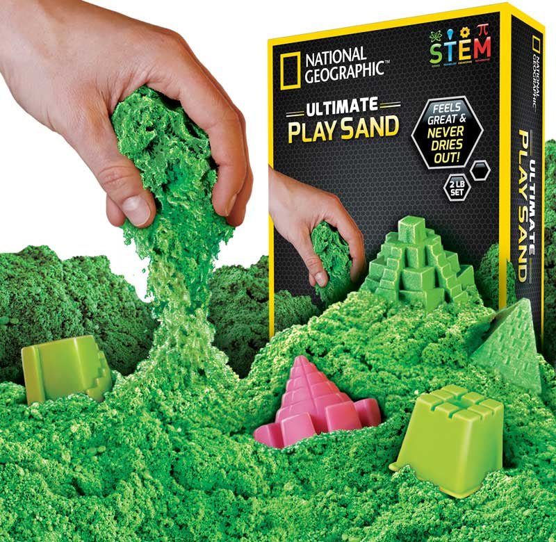 National Geographic ultimate Green Play Sand - Little Whispers